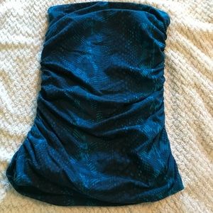 Express Snakeskin Print Tube Top